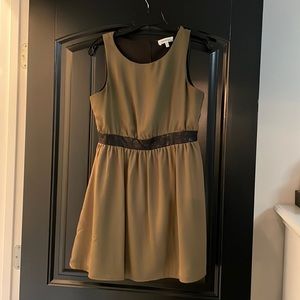 Olive green skater dress